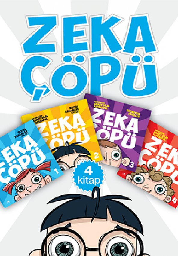 ZEKA ÇÖPÜ 1 2 3 4 SET 4 KİTAP (Dijital + Romen Rakam Geometrik)