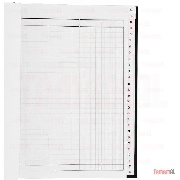 BAYINDIR 14x20 Lüx Ciltli Ticari Fihrist Kenarı Harfli Borç - 2