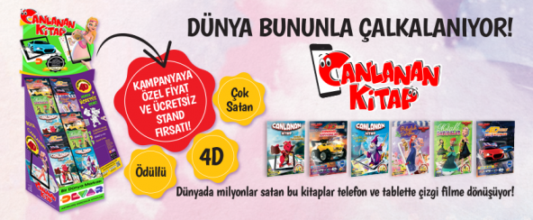 CANLANAN KİTAP SEVİMLİ KAHRAMANLAR 4D BOYAMA KİTAPLARI DEVAR Kids - 4