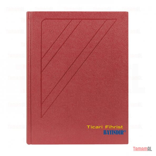 BAYINDIR 14x20 Lüx Ciltli Ticari Fihrist Kenarı Harfli Borç - 4