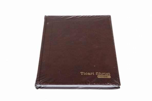BAYINDIR 14x20 Lüx Ciltli Ticari Fihrist Kenarı Harfli Borç - 8