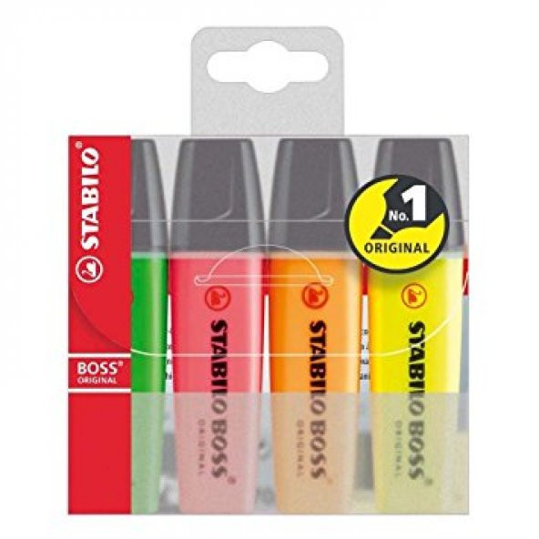 Stabilo Boss Orıgınal Neon ve Pastel Fosforlu İşaretleme 4 KALEM - 2