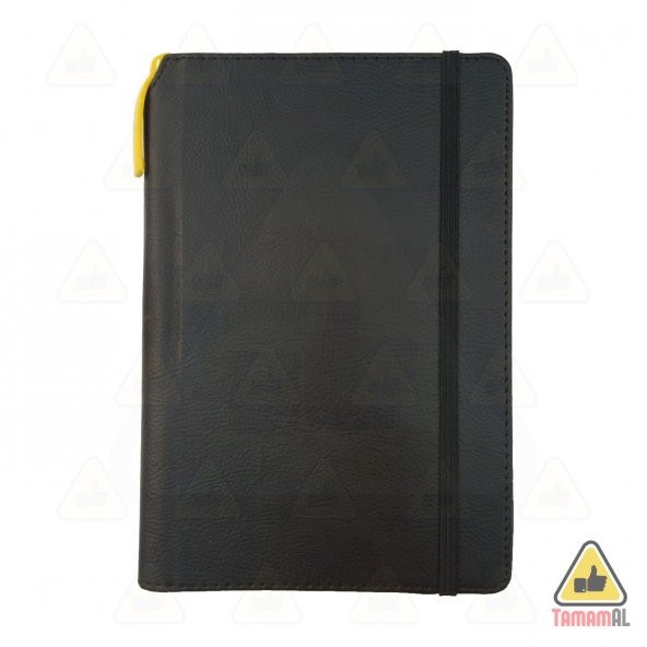 Termo Cilt Deri DEFTER Lastikli 14x20 Tarihsiz AJANDA Kalem Yuval - 3
