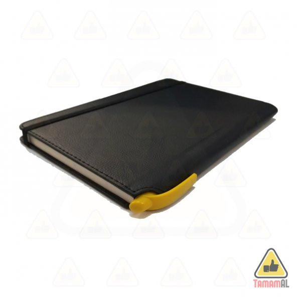 Termo Cilt Deri DEFTER Lastikli 14x20 Tarihsiz AJANDA Kalem Yuval - 7