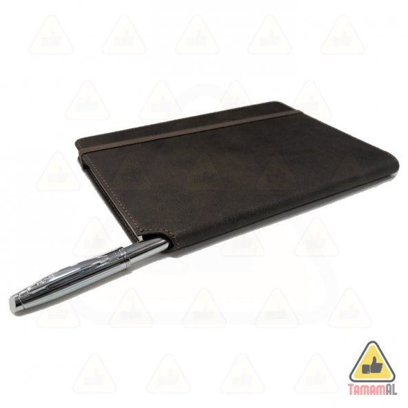 Termo Cilt Deri DEFTER Lastikli 14x20 Tarihsiz AJANDA Kalem Yuval - 10