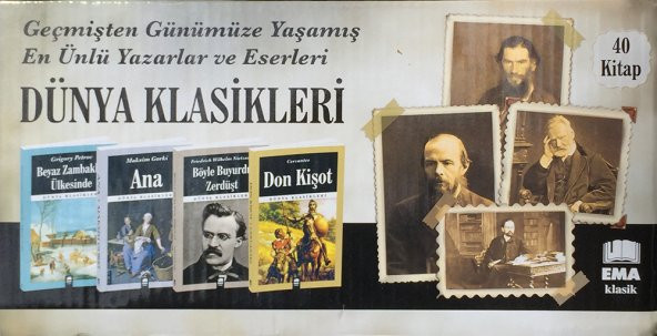 DÜNYA ÇOCUK KLASİKLERİ LİSE 40 KİTAP HİKAYE ROMAN SETİ TAKIM - 2