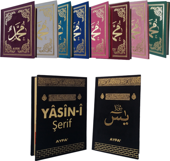 AYFA 195F KADİFE CİLTLİ CEP BOY ÜÇLÜ YASİN