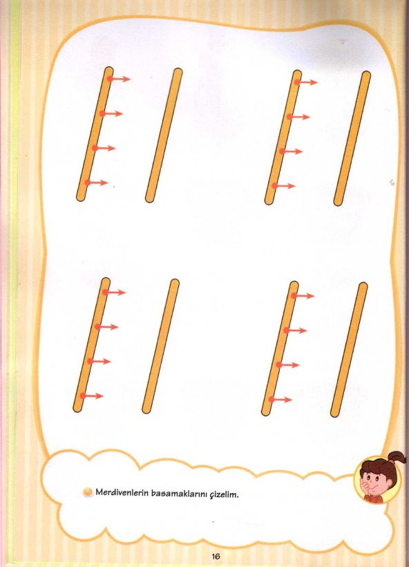 ÇİZGİ DÜNYASINA İLK ADIM / OKUL ÖNCESİ EĞİTİM KİTABI 3+ YAŞ ÜZERİ - 6
