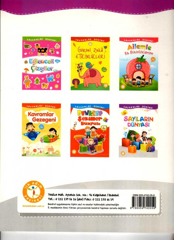 OKUL ÖNCESİ EĞİTİM SETİ 4+ YAŞ KAVRAMLAR DÜNYASI Etkinlik Kitabı - 10