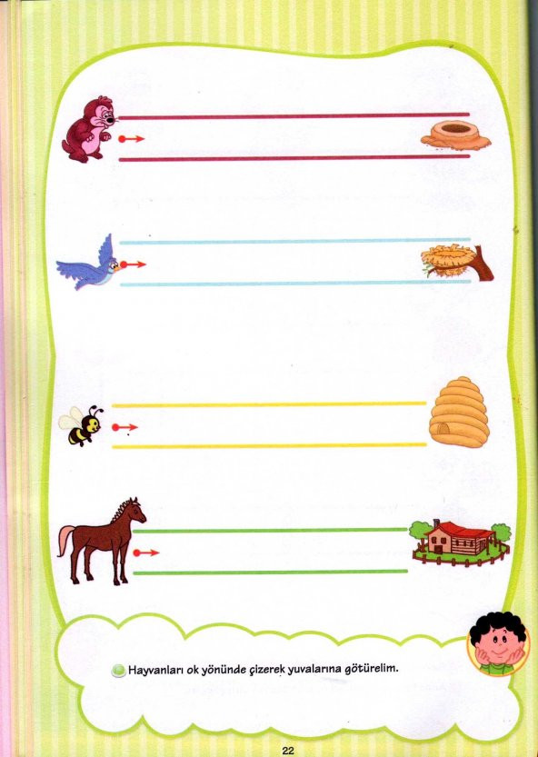 ÇİZGİ DÜNYASINA İLK ADIM / OKUL ÖNCESİ EĞİTİM KİTABI 3+ YAŞ ÜZERİ - 7