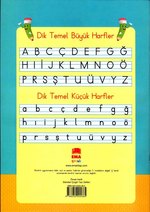 YENİ DİK YAZI ÖRNEK HARFLİ YAZI DEFTERİ MÜFRADAT 2021 - 2