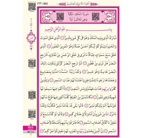 AYFA 060KB MÜHÜRLÜ CAMİ KURAN 2 RENK-KABE DESENLİ - 3