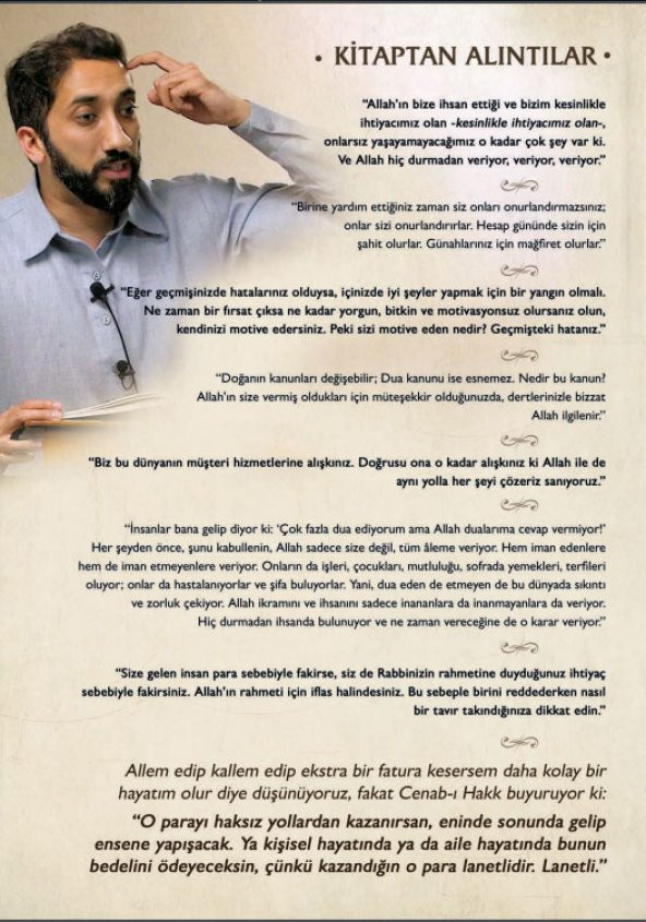 DİRİLT KALBİNİ  NOUMAN ALİ KHAN  TİMAŞ YAYINLARI - 3