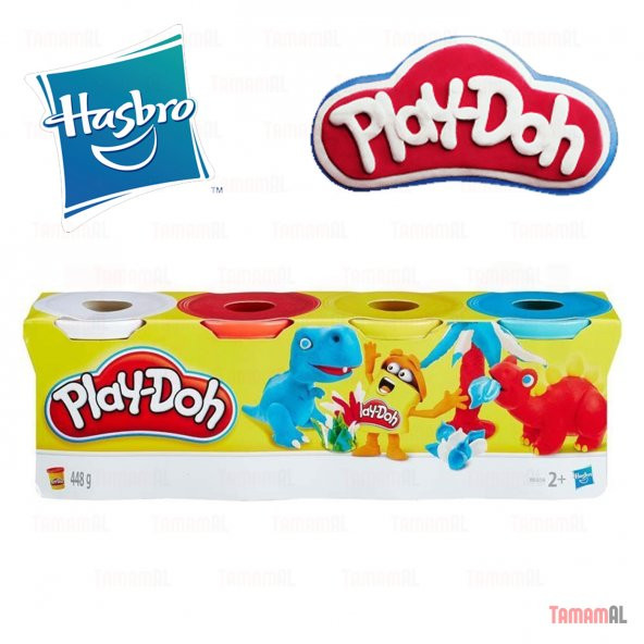 PLAY-DOH HASBRO (GERÇEK MARKA) OYUN HAMURU 4 RENK 448GR