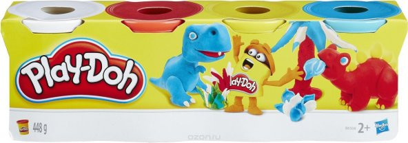 PLAY-DOH HASBRO (GERÇEK MARKA) OYUN HAMURU 4 RENK 448GR - 4
