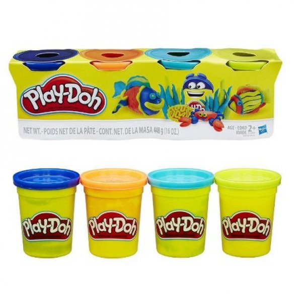 PLAY-DOH HASBRO (GERÇEK MARKA) OYUN HAMURU 4 RENK 448GR - 5