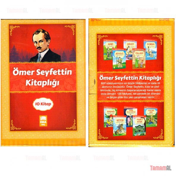 ÖMER SEYFETTİN SERİSİ İLKÖĞRETİM HİKAYE SETİ 10 KİTAP TAKIM RENK - 5