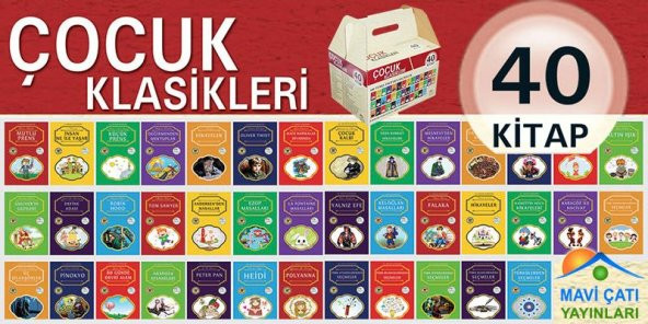 ÇOCUK KLASİKLERİ / 40 KİTAP / 100 TEMEL ESER / SET / TAKIM İLKÖĞR - 3