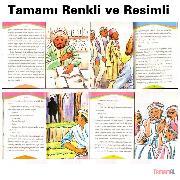 ÖMER SEYFETTİN SERİSİ İLKÖĞRETİM HİKAYE SETİ 10 KİTAP TAKIM RENK - 4