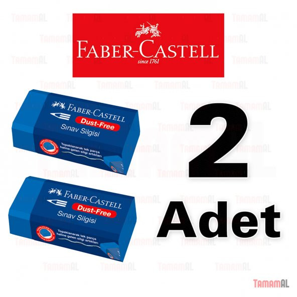 FABER CASTELL SINAV SİLGİSİ MAVİ 2 ADET 9556089005258