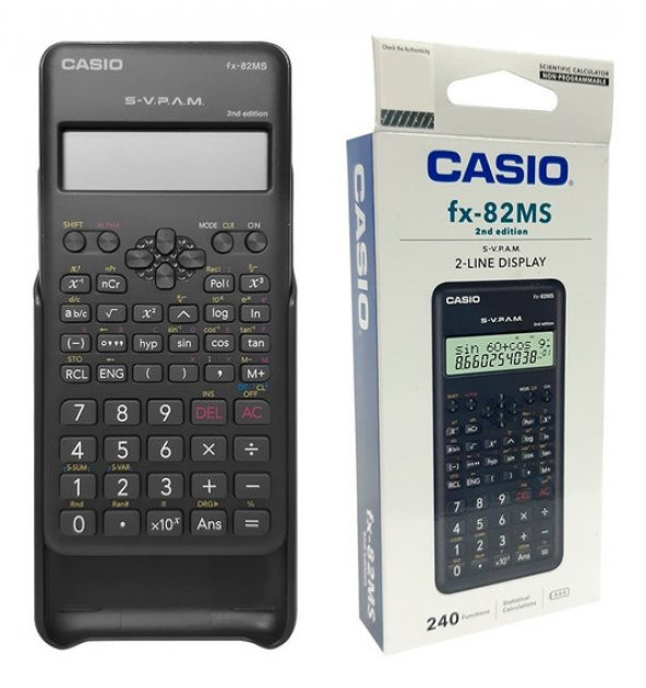 CASİO FX-82MS FONSİYONLU HESAP MAKİNESİ 240 FONSİYO 4971850137931 - 3