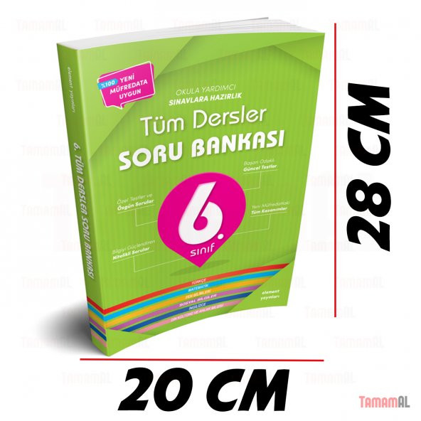 6.SINIF TÜM DERSLER SORU BANKASI TÜRKÇE MATEMATİK FEN SOS DİN İNG - 3