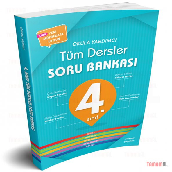 4.SINIF TÜM DERS SORU BANKASI TÜRKÇE MAT FEN bil SOS - 5