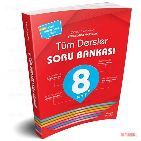 8.SINIF TÜM DERSLER TEOG SORU BANKASI TÜRKÇE MAT FEN İNK. DİN İNG - 5