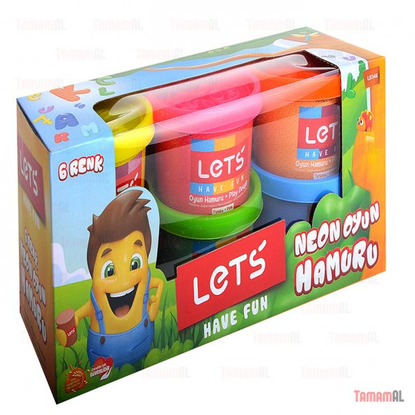 LETS 6 RENK OYUN HAMURU 900GR L8350 PLAY DOUGH 8680679800273 - 3