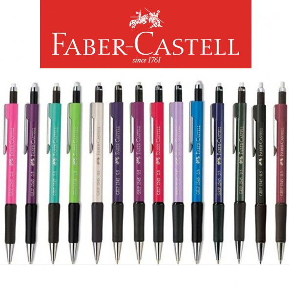 FABER CASTELL 1347 0,7 VERSATİL UÇLU KALEM GRİP ÇEŞİTLİ RENKLERDE