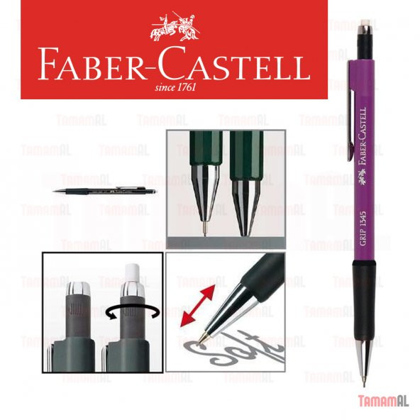 FABER CASTELL 1347 0,7 VERSATİL UÇLU KALEM GRİP ÇEŞİTLİ RENKLERDE - 2