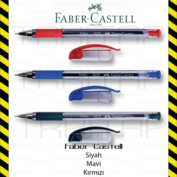 FABER CASTELL İĞNE UÇLU TÜKENMEZ KALEM 1425 10 LU KUTUDA PK - 2