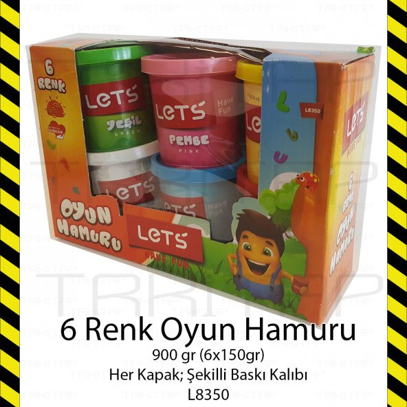 LETS 6 RENK OYUN HAMURU 900GR L8350 PLAY DOUGH 8680679800273 - 10