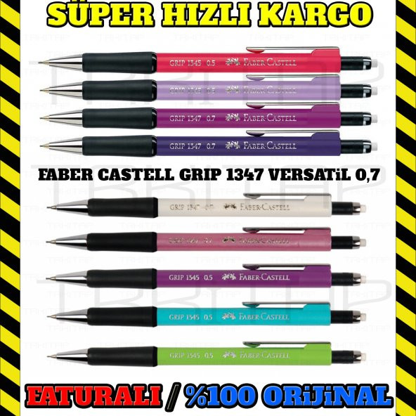 FABER CASTELL 1347 0,7 VERSATİL UÇLU KALEM GRİP ÇEŞİTLİ RENKLERDE - 4