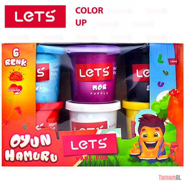 LETS 6 RENK OYUN HAMURU 900GR L8350 PLAY DOUGH 8680679800273 - 11