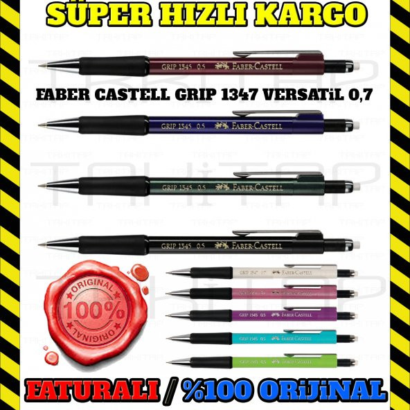 FABER CASTELL 1347 0,7 VERSATİL UÇLU KALEM GRİP ÇEŞİTLİ RENKLERDE - 5
