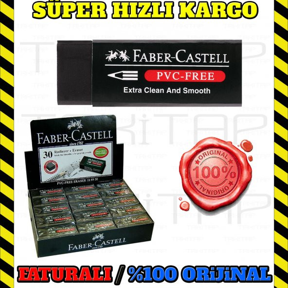 FABER CASTELL SİYAH BÜYÜK SİLGİ 4 ADET 9556089889216 - Resim 3