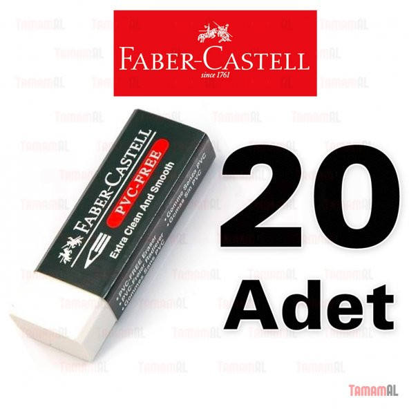 FABER CASTELL BÜYÜK BOY BEYAZ SİLGİ 7085/20 20 Lİ 1 PAKET - Resim 2