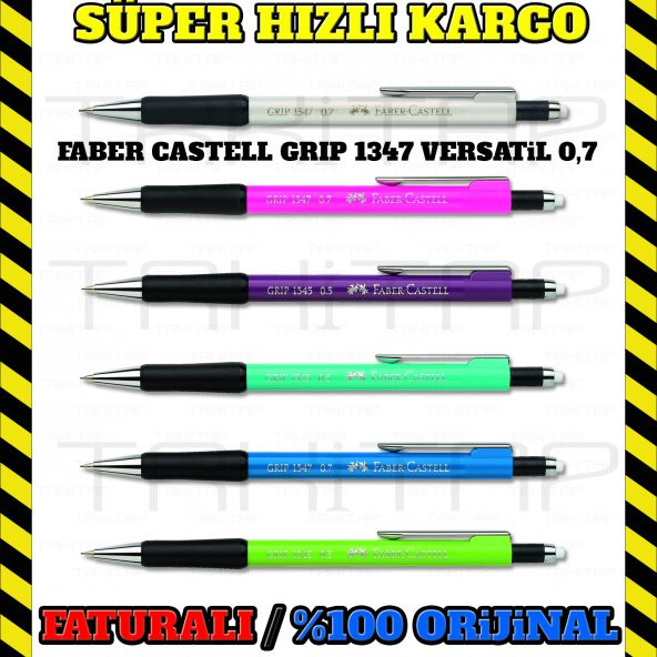 FABER CASTELL 1347 0,7 VERSATİL UÇLU KALEM GRİP ÇEŞİTLİ RENKLERDE - 6