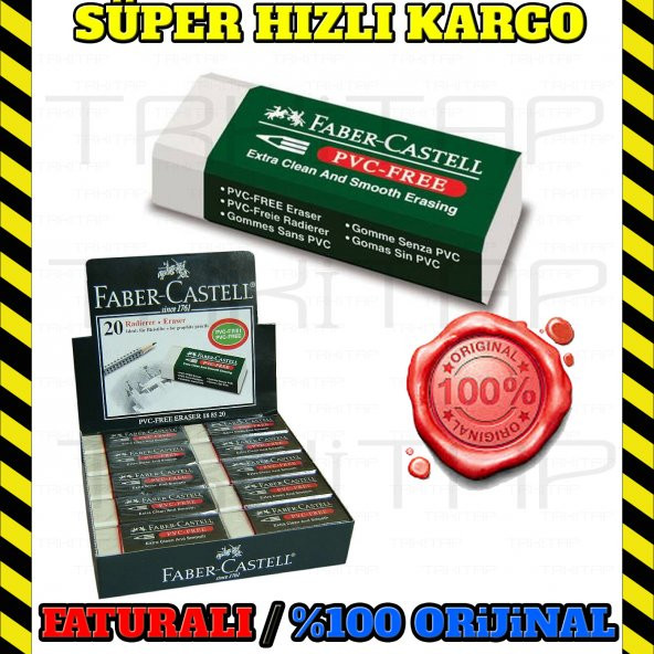 FABER CASTELL BÜYÜK BOY BEYAZ SİLGİ 7085/20 20 Lİ 1 PAKET - Resim 3
