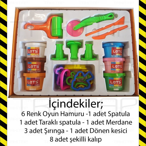 Lets Funny Eğitici Modelleme OYUN HAMURU Seti 22 Parça L9006 - 6