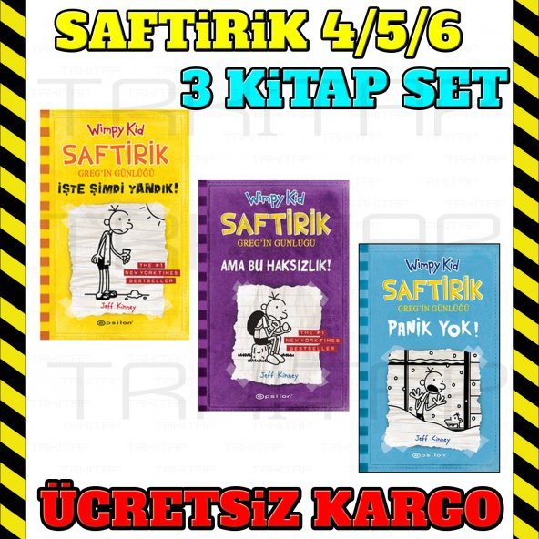 EPSİLON Yayınları Saftirik Greg Serisi 4 5 6 Kitaplık Set 3 KİTAP