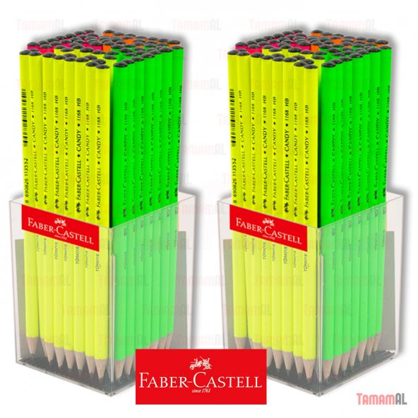 FABER CASTELL YUVARLAK KURŞUN KALEM 72 ADET - 4 FARKLI RENK - 4