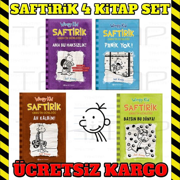 EPSİLON Yayınları Saftirik Greg Serisi 5 6 7 8Kitaplık Set 4KİTAP - 1
