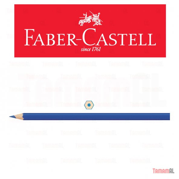 FABER CASTELL 12 Li UZUN TAM BOY KURU BOYA METAL TÜP8690826165124 - 5