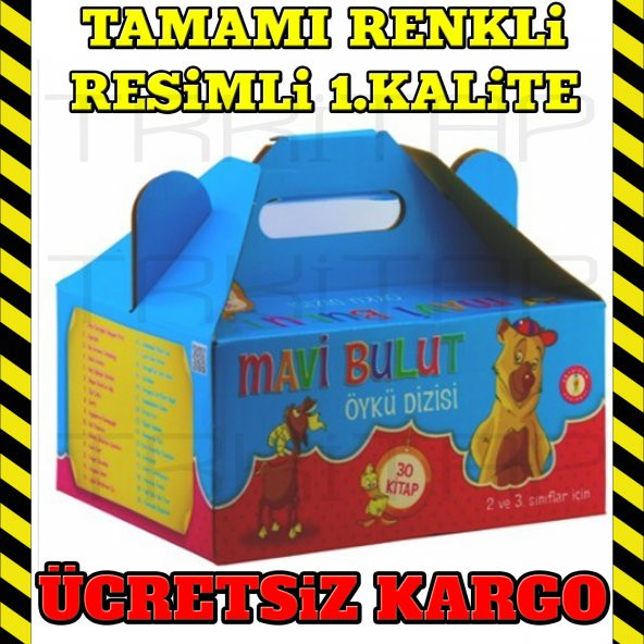 2 VE 3.SINIF MAVİ BULUT ÖYKÜ DİZİSİ 30 KİTAP HİKAYE SET RENKLİ RE - 2