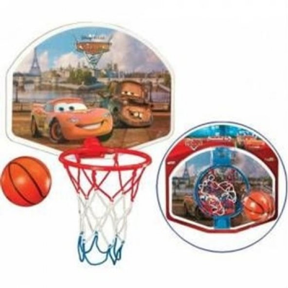 Cars Arabalar Orjinal Lisanslı Küçük Boy Pota Oyunu Basketbol Oyunu Eğitici Ev ve Bahçe Oyuncakları
