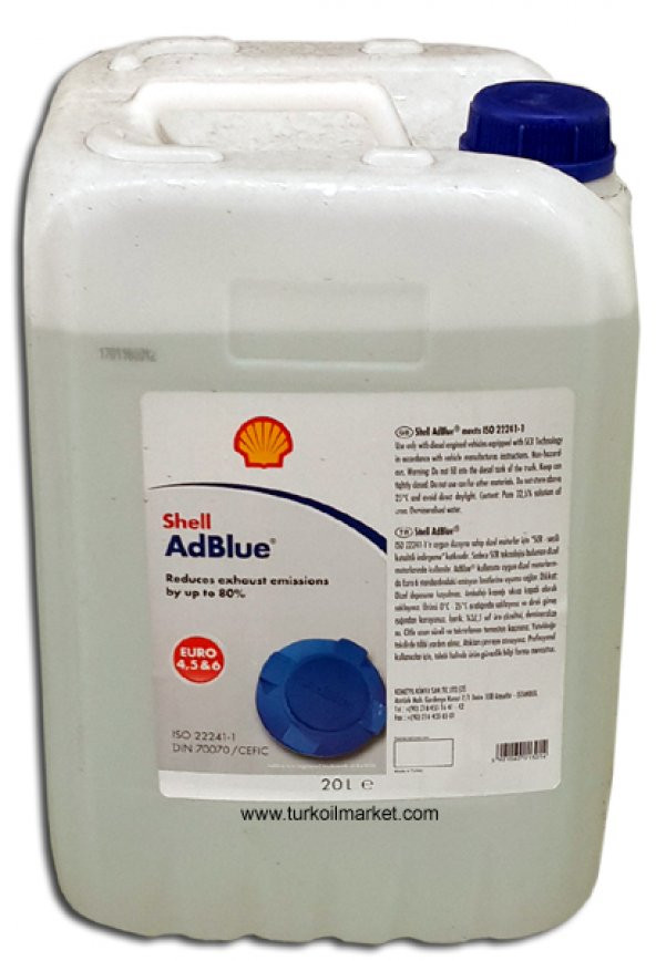 SHELL AdBlue 20 Litre Bidon -euro 4-5-6 Adblue