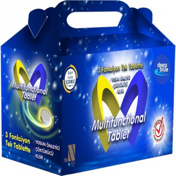 MULTİ TABLET KLOR 2 KG multitablet klor DEEPBLUE ÜÇ ETKİLİ
