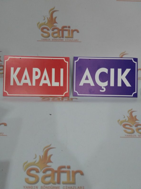 Açık kapalı levhası yazısı - 3